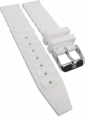 Produktbild von Tommy Hilfiger Uhrenarmband 18mm Kunststoff weiß 1780959 1780958 1780960