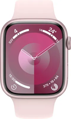 Produktbild von APPLE Watch Series 9 Aluminium GPS Cellular 45MM Rose Sportarmband Pink MRML3QF/A -  /