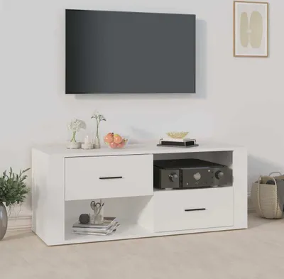 Produktbild von The Living Store TV-Schrank Weiß 100x35x40 cm Holzwerkstoff
