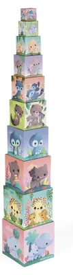 Obrázek produktu pro JANOD Skládací pyramida Roztomilá zvířátka