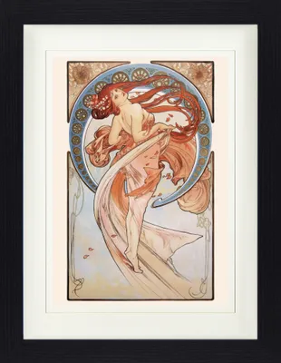 Produktbild von Alphonse Mucha Gerahmtes Bild Mit Edlem Passepartout | Wand-Bilder | Im Bilderrahmen - Der Tanz, 1898 (40 x 30 cm)