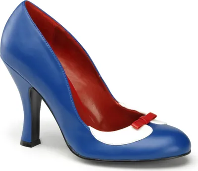 Produktbild von Pin Up Couture SMITTEN-05 Pumps Navy Blau Weiß EU 35