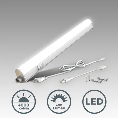 Zdjęcie produktu dla Oświetlenie podszafkowe LED 230V 4W listwa świetlna Lampa kuchenna Oświetlenie szafki