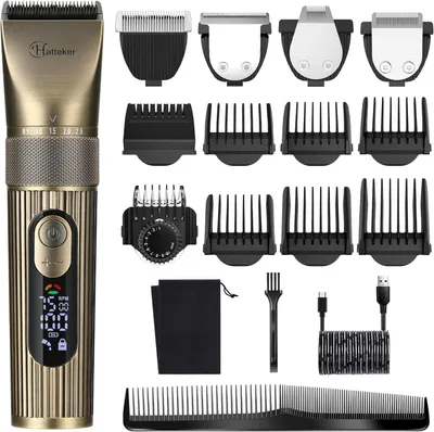 Produktbild von Herren Bartschneider Professionelle Akku Haarschneider Haarschneider Rasierer Detail Trimmer für Männer Wasserdicht 4 in 1