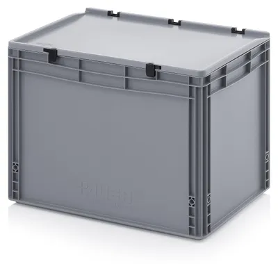 Productafbeelding van Eurocontainer met scharnierdeksel - 60 x 40 x 43,5 cm