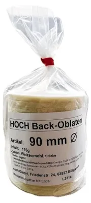 Backoblaten 100 Stück, 9 cm Ø für Makronen & Lebkuchen