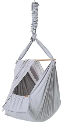 Obrázek produktu pro Membantu Premium baby hammock, Houpací síť s rámem, 15 kg, 1 člověk/lidí, Šedá, Dřevo, 2,7 kg