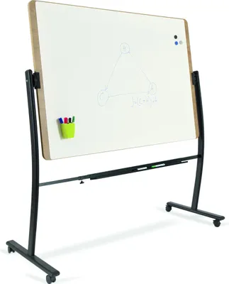 Obrázek produktu pro Mobilní magnetická tabule Rocada Natural NAT6871V21 138x100 cm, oboustranná, otočná
