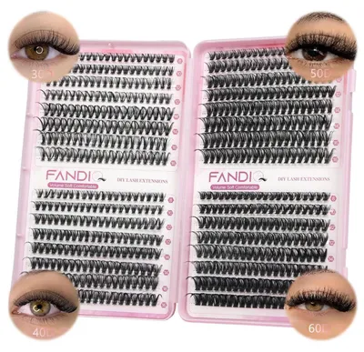 Produktbild von Künstliche Wimpern Cluster 640 Stück C-Curl 30D-60D DIY Lash Extensions