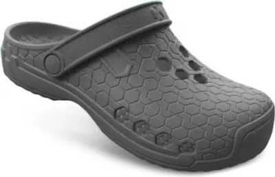 Produktbild von TAMS® Unisex Gartenclogs mit Schnalle"Hex Clap" aus weichem EVA Grau 36
