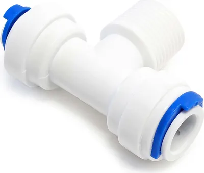 Immagine prodotto di Raccordo Jaco T di Naturewater per tubo flessibile con 2x attacco da 6,5 mm e filettatura esterna da 12,91 mm (1/4"), per acqua potabile ultrafiltrazione microfiltro osmosi inversa