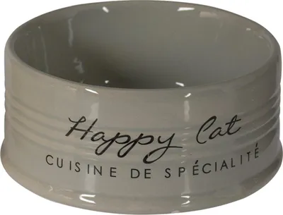 Produktbild von Duvo+ Futternapf Stone Happy Cat grau