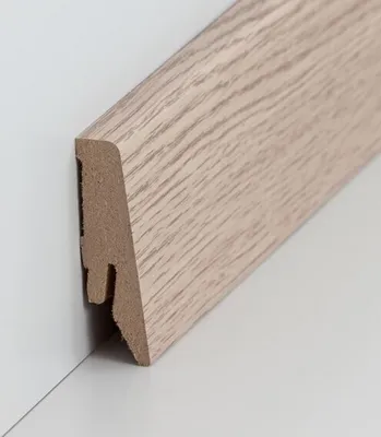 Produktbild von Sockelleiste MDF 18 x 58 x 2500 mm Eiche zum Kleben, Clipsen, Schrauben & Nageln MDF-Kern foliert Fußleiste by PROVISTON 25 Meter | 10 Stück