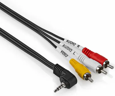 Image de Allteq ALTQ-AU-140, 3,5 mm, mâle, 3 x RCA, mâle, 1 m, noir