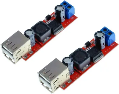 Produktbild von DC-DC-Spannungsregler, Abwärtswandler - Set aus 2 - Netzteilmodul, Buck-Converter, 6-40V zu 5V, 3A
