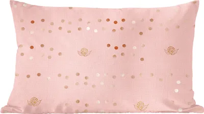 Produktbild von MuchoWow® Zierkissen Sofakissen Wohnzimmer Dekokissen 60x40 cm Muster - Luxus - Rosa - Kopfkissen - Polster mit Foto