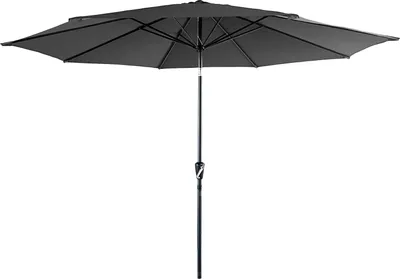 Produktbild von Gerader Sonnenschirm HAPUNA rund 3,30m Durchmesser grau