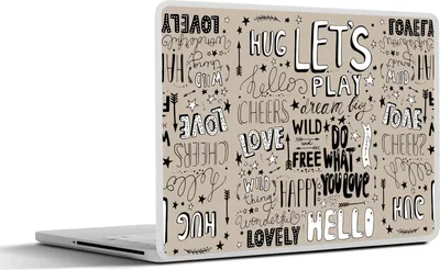 Produktbild von MuchoWow® Laptop Aufkleber Sticker Cover Zitate - Sprichwörter - Wörter - Kinder - Baby 25x18 cm - Laptop-Deko