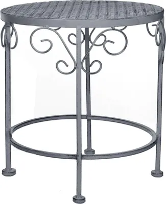Produktbild von Provence Pflanzentisch 43 x 35 cm Gartentisch Parktisch Pflanztisch Metalltisch