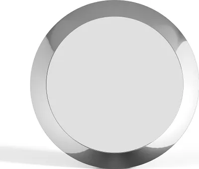 Produktbild von Wandspiegel rund – Aluminium – Ø 90 cm – Chrom – ZIRYA