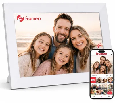 Zdjęcie produktu dla Cyfrowa ramka na zdjęcia WiFi - 10,1 cala - Ekran dotykowy IPS - 32 GB - Biały