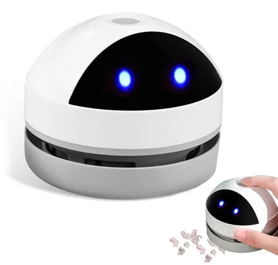 Immagine prodotto di Aspirapolvere da tavolo portatile e senza fili Sporgo, mini aspirapolvere ricaricabile tramite USB, alta potenza di aspirazione, ideale per la pulizia di briciole, per l'uso in ufficio, a casa e sulla scrivania