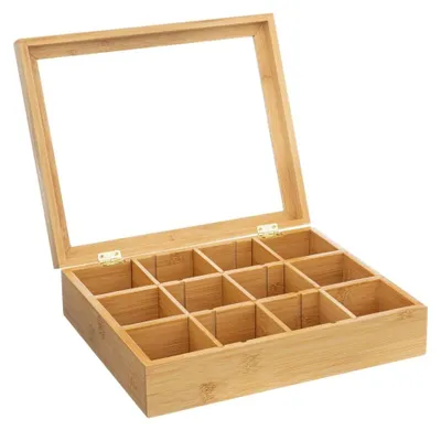 Image de Boîte en bois avec 12 compartiments