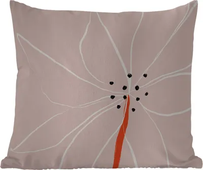 Produktbild von MuchoWow® Outdoor Kissen - Blumen - Abstrakt - Pastell - 45x45 cm - Wetterfest - Lounge Kissen - Fotokissen - Dekoratives Kissen