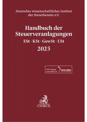 Image de Handbuch der Steuerveranlagungen 2025