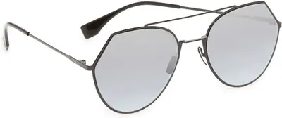 Produktbild von FENDI Damen FF 0194/S GO 807 55 Sonnenbrille, Schwarz (Black/Grey)