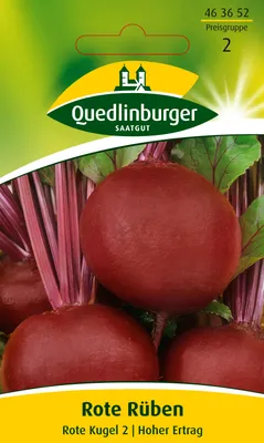Produktbild von Rote Rübe 'rote Kugel 2' Quedlinburger Gemüsesamen