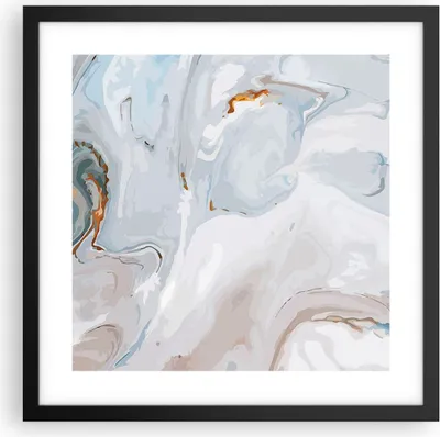 Produktbild von Gerahmtes Poster - Schwarzer Rahmen - Abstraktion modern - 40x40 cm - Wand Bild - Wanddeko - Wandbilder - Kunstposter - Wandposter - Bilderrahmen - Bilder - Kunstdruck - Wandbild - P2BAC40x40-4052