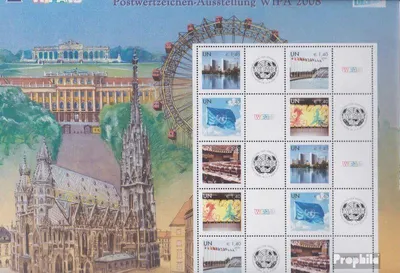 Produktbild von Briefmarken UNO - Wien 2008 Mi 550-554Klb Kleinbogen (kompl.Ausg.) gestempelt Grußmarken