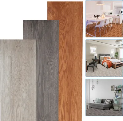 Produktbild von VINGO Bodenbelag PVC Bodenbelag Design- & Vinylböden Selbstklebend Oak PVC Bodenbelag Design- & Vinylböden ca. 1 m² Rutschfest Wasserfest 7 Nachbildung-Dielen für Fußbodenheizung