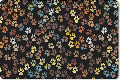 Produktbild von MuchoWow® Mauspad Mousepad Muster - Hunde - Pfoten - Jungen - Mädchen - Kinder - Kinder 27x18 cm - Mousepads - Maus Mat - Pad - Mausunterlage - Büroartikel - Desk Matten