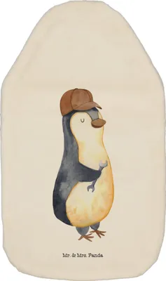 Produktbild von Mr. & Mrs. Panda Wärmflasche Wenn Papa es nicht reparieren kann, sind wir am Arsch - Weiß - Geschenk, Wärmflaschen, Pinguin, Wärmekissen, Muttertag, Vater, Vatertag