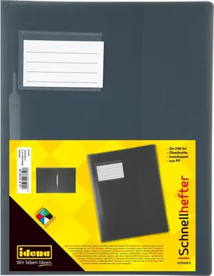 Produktbild von Idena 307850 - Schnellhefter für DIN A4, Überbreite, schwarz