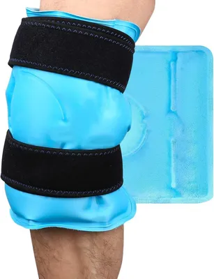 Produktbild von Kälte- oder Wärmepacks zur Schmerzbehandlung, 2 verstellbare Riemen, für Knie und Sprunggelenk