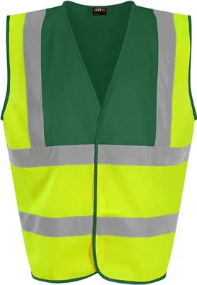 Productafbeelding van PRORTX - Uni vest voor heren/dames, model RW9644 (XL) (Geel/Groen)