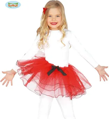 Produktbild von roter Tütü Tutu Tüll Rock für Mädchen