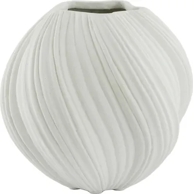 Immagine prodotto di Vaso YATUNG in pietra con finitura crema lucida - Ø34x32 cm