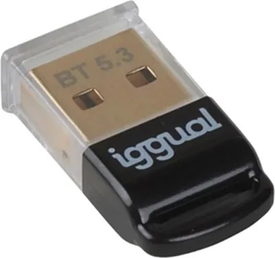 Obrázek produktu pro iggual IGG319383, USB Typ-A, Bluetooth, Černá, Samec, Přímý, 0,003 Gbit/s