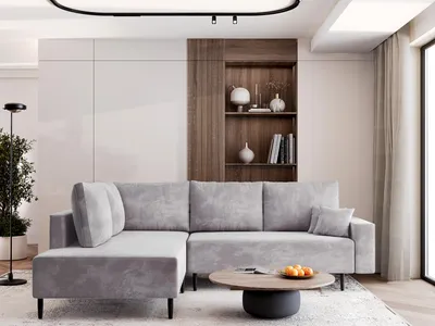 Produktbild von AX LIVING Kalkan Schlafsofa mit Bonellfederkern, Couch L Grau 257 cm L