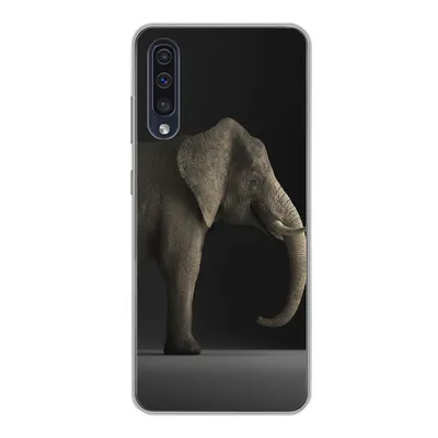 Produktbild von MuchoWow® Handyhülle Schutzhülle Hülle für Samsung Galaxy A30s Elefant - Tiere - Licht Silikon Softcase Handy Hülle - Karteninhaber