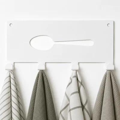 Produktbild von Handtuchhaken Küche Wandhaken Haken Hakenleiste Küchenutensilien Wand Halterung