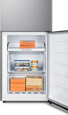 Produktbild von Hisense RB390N4ACE Kühl- und Gefrierkombination Freistehend 304 l E Edelstahl