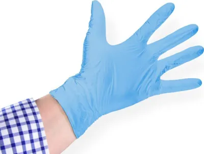 Produktbild von Nitrilhandschuhe SEMYcare blau puderfrei, latexfrei 100Stk. Gr. XL Einweghandschuhe