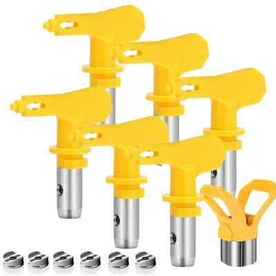Productafbeelding van Set van 6 Airless Spuitdoppen met Puntafdichting - Voor Airless Verfsystemen