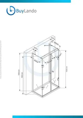 Produktbild von Glaswerk Westfalen- Emma 75x120x75cm U Duschkabine