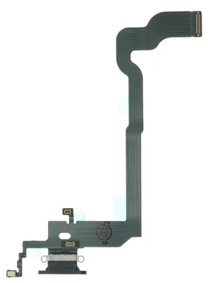 Produktbild von iPhone X Lade Anschluss Buchse Eingang Lightning Mikrofon Flex Kabel, Schwarz